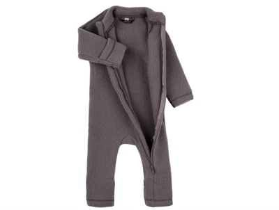 Mikk-Line ulddragt mørkegrå åben lynlås