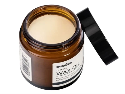 Springyard Wax Oil skovoks i krukke åben låg