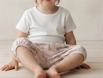 Wheat shorts Nappy Marie ruffles powder