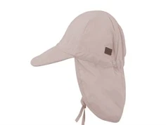 melton lyserød solhat med nakkeskygge og UV30, set fra siden