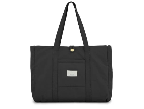 Cam Cam Copenhagen pusletaske Black i sort nuance med fold-ud pusleunderlag