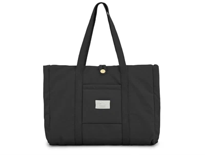 Cam Cam Copenhagen pusletaske Black i sort nuance med fold-ud pusleunderlag