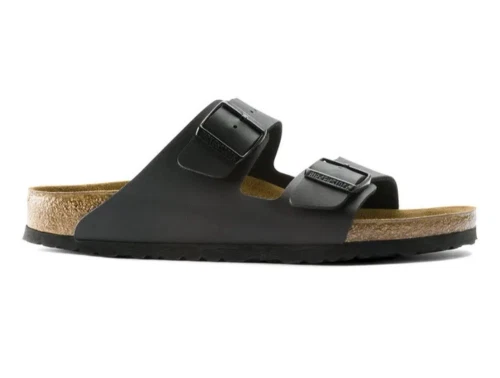 Birkenstock Arizona Birko-Flor sort sandal med spænder