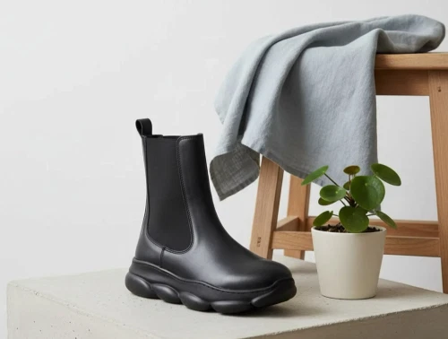 Bisgaard støvlette Petra sort med elastik