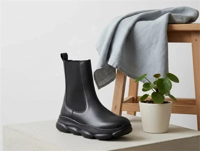 Bisgaard støvlette Petra sort med elastik