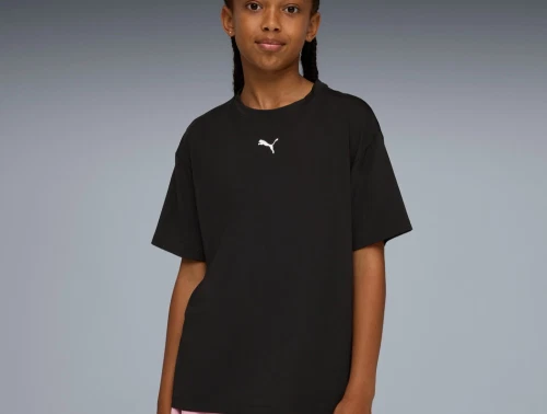 Puma trænings T-shirt sort til piger med dryCELL
