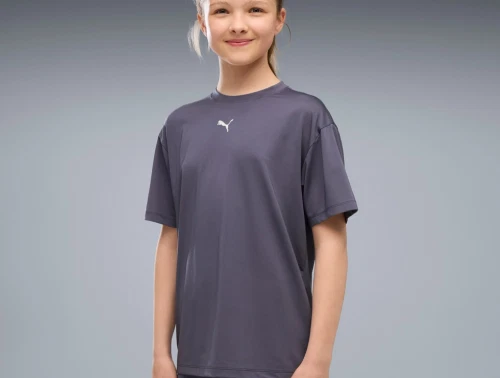 Puma trænings T-shirt grå til piger med dryCELL