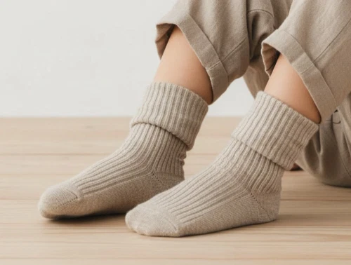 MP strømper bomuld light brown (3-pak)