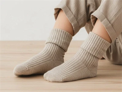 MP strømper bomuld light brown (3-pak)