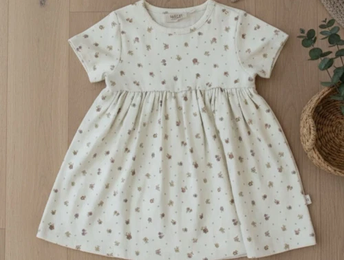 Wheat kjole Nova chalk flowers