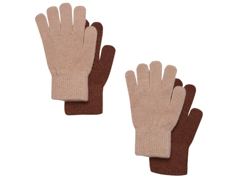CeLaVi magic handsker i beige med ribkant