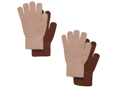 CeLaVi magic handsker i beige med ribkant
