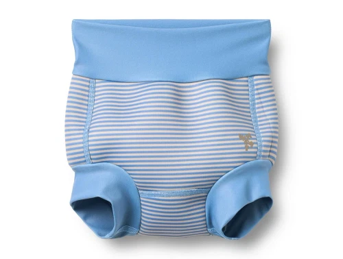 Wheat Anker neopren svømmebukser blue swim stripe med UV-beskyttelse