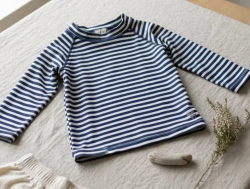 Wheat indigo stripe badebluse Dilan UVA+UVB 40+