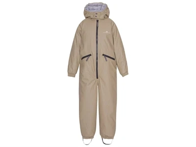 VER de TERRE gummiflyverdragt beige med aftagelig hætte forfra