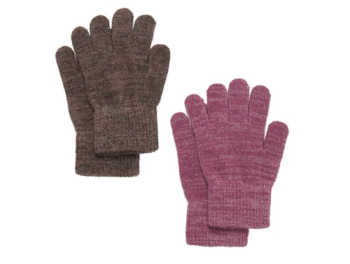 CeLaVi magic glitter handsker i brun med glimmereffekt
