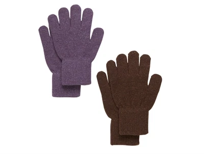 CeLaVi magic glitter handsker i lilla med glimmereffekt
