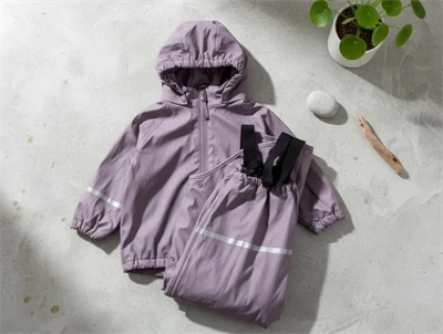 CeLaVi moonscape regntøj bukser og jakke med fleecefoer