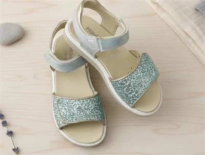 Primigi acqua argento glitter sandal Alanis