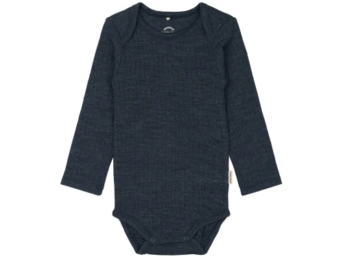 Mikk-Line body melange blue nights merinould