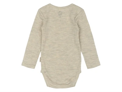 Mikk-Line body melange offwhite merinould set bagfra