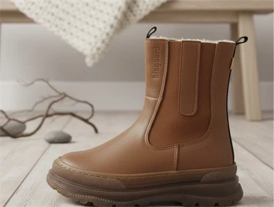 Bisgaard vinterstøvlette Dessy cognac med TEX
