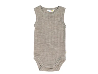 Joha body sesam melange uden ærmer i merinould