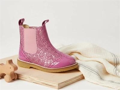 Angulus heather glitter støvlette (smal)