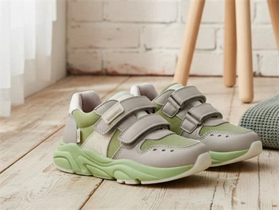 Bisgaard Herle TEX sneaker i sage med velcro