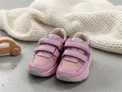 Bisgaard Herle TEX sneaker i pink med velcro