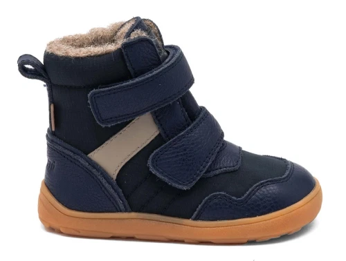 Bisgaard Timo TEX barfodsvinterstøvle navy set fra siden
