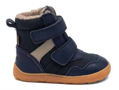 Bisgaard Timo TEX barfodsvinterstøvle navy set fra siden