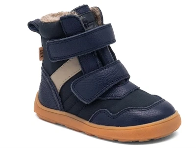 Bisgaard Timo TEX barfodsvinterstøvle navy set fra siden
