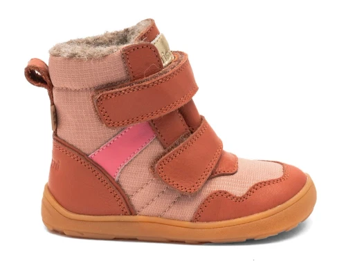 Bisgaard Timo TEX barfodsvinterstøvle pink set fra siden
