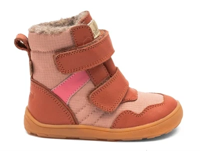 Bisgaard Timo TEX barfodsvinterstøvle pink set fra siden