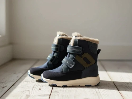 Bisgaard navy vinterstøvle Spencer med velcro og TEX