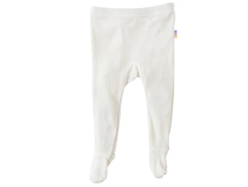 Joha leggings i naturfarvet uld med fødder