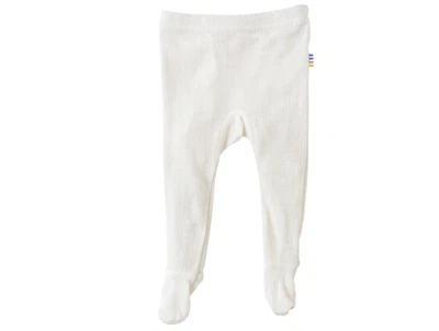Joha leggings i naturfarvet uld med fødder