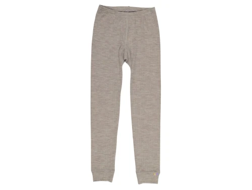 Joha leggings i sesame melange uld med elastik