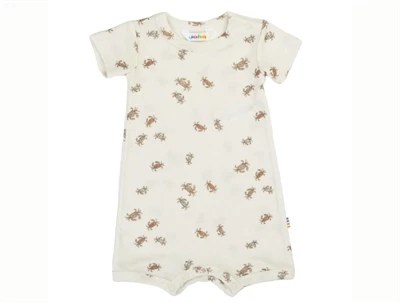 Joha sommerdragt i råhvid nuance med krabbeprint i uld og silke