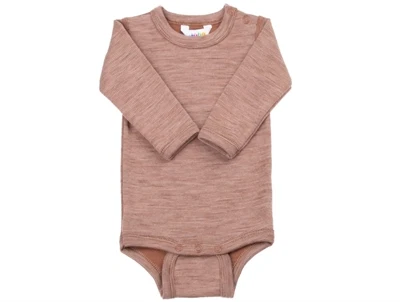 Joha body rust i merinould med lange ærmer og striber