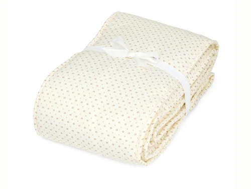 Cam Cam Copenhagen sengerand i råhvid nuance med rowan print