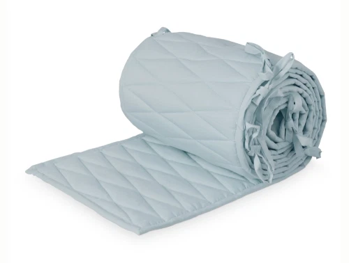 Cam Cam Copenhagen sengerand med harlequin quilt i florentine blue