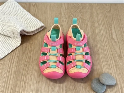 Keen Hyperport H2 sandal pink lemonade-peach fuzz med lukket tå og elastiksnøre