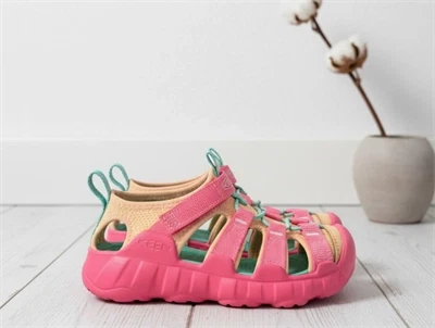 Keen Hyperport H2 sandal pink lemonade-peach fuzz med lukket tå og elastiksnøre