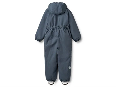 Wheat flyverdragt greyblue set bagfra med refleks og elastik i taljen