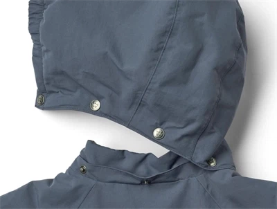 Wheat Laffa flyverdragt greyblue med fleecefor og aftagelig hætte