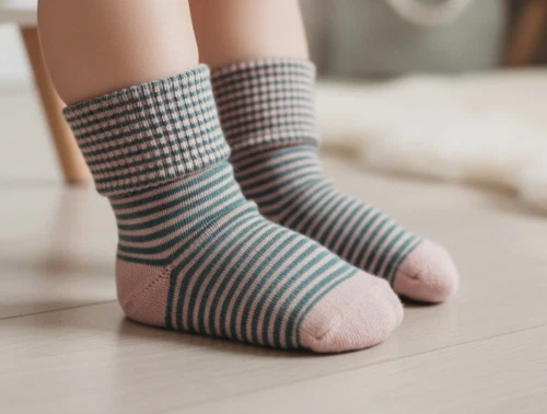 MP/Soft Gallery strømper bomuld pale mauve seersucker stripe (3-pak)