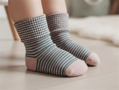 MP/Soft Gallery strømper bomuld pale mauve seersucker stripe (3-pak)