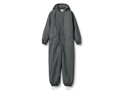 Wheat thermo regndragt i greyblue set forfra med hætte